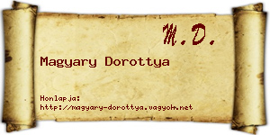 Magyary Dorottya névjegykártya
